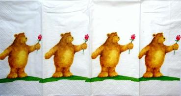 103 Teddy - 4 lagig - Paper Design - Taschentuch